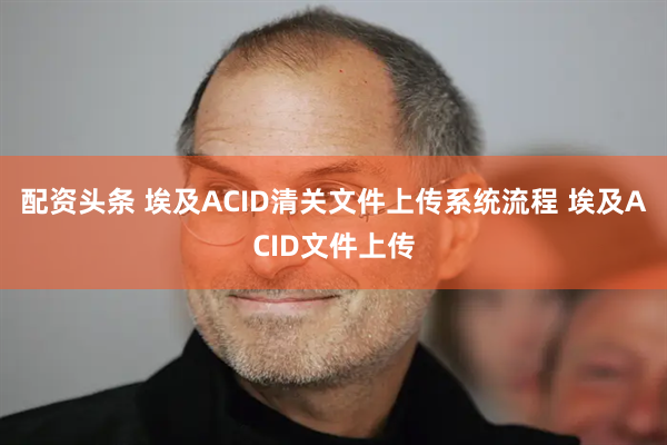 配资头条 埃及ACID清关文件上传系统流程 埃及ACID文件上传